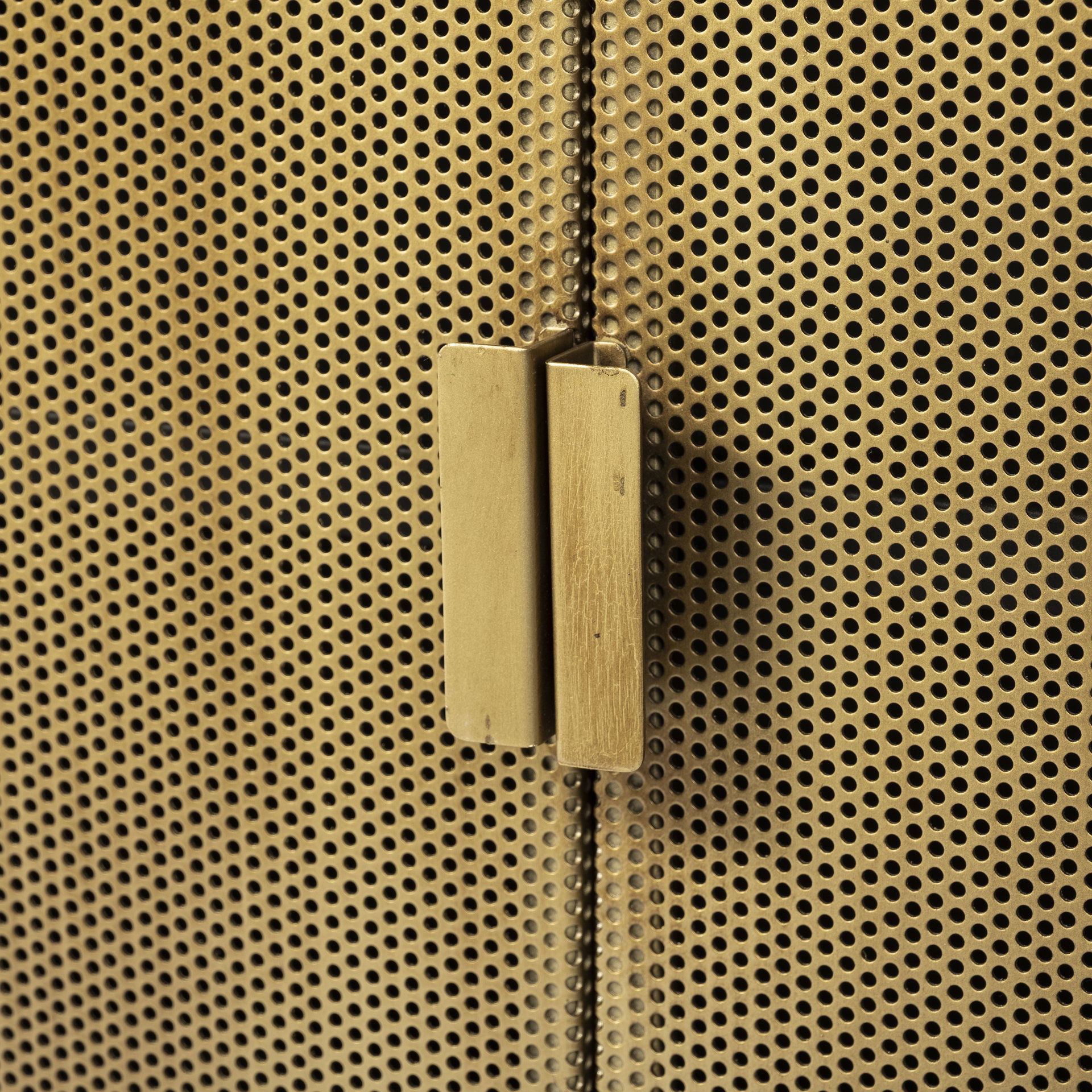 Newsome II 79Lx16Wx33H Black and Gold Metal 4 Cabinet Door Sideboard, Sideboards & Buffet by Mercana, 79" length x 16" width x 33" height View 9