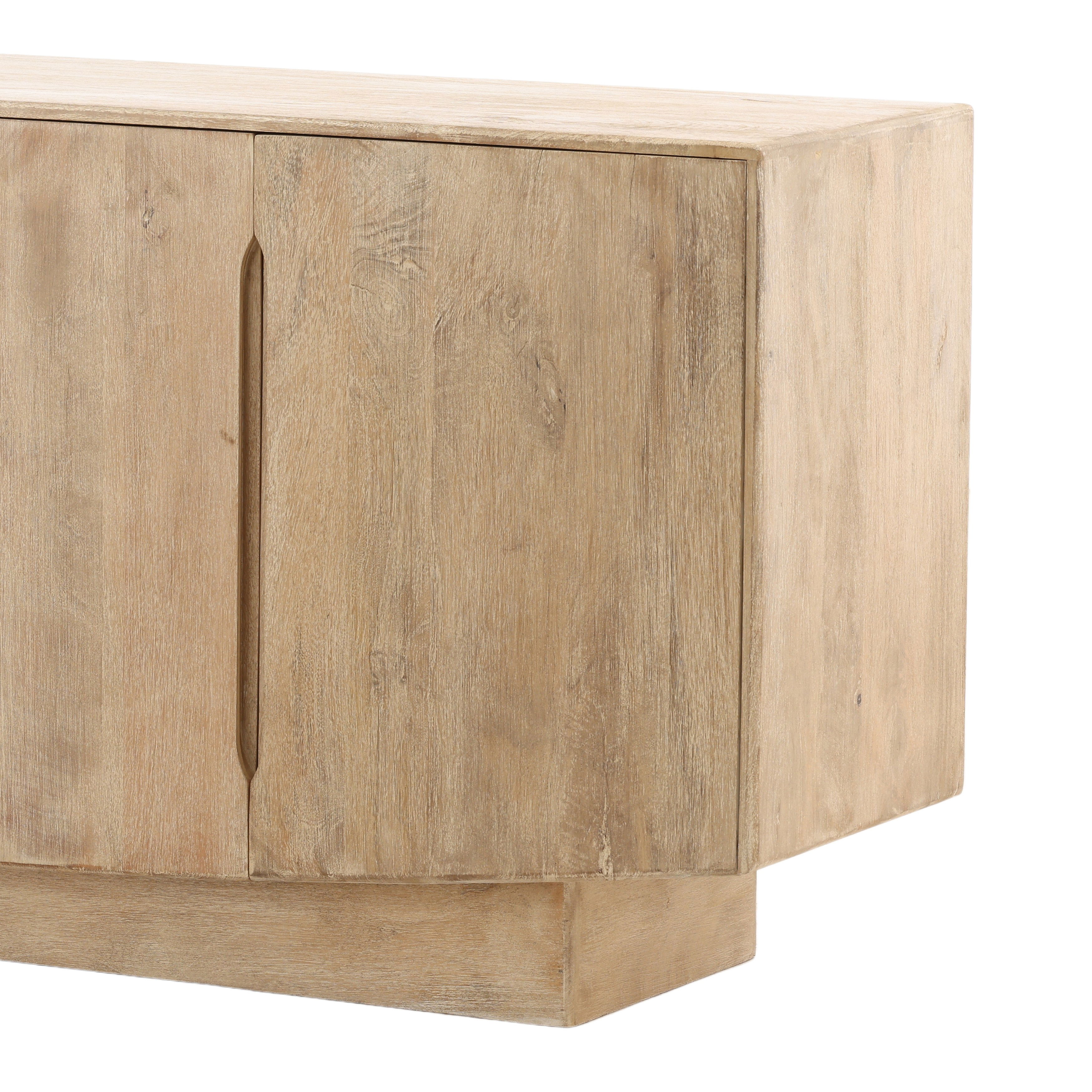 Hartland Sideboard Light Natural, Sideboards & Buffet by Dovetail, 78" width x 32" height x 18" depth View 8