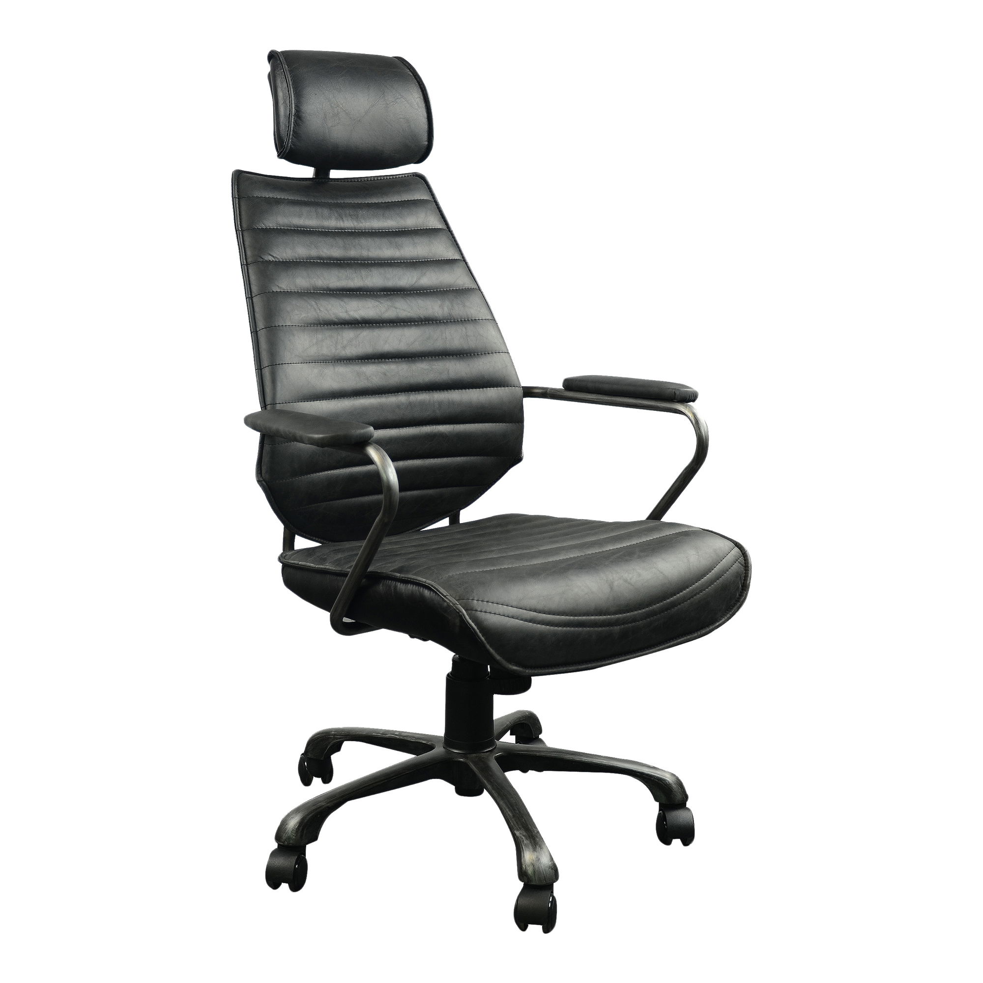 Executive Office Chair Black, by Moe's Home, 25.5" width x 45" height x 26" depth View 2