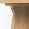 Sonomi Brown Solid Rubber Wood with Round Oak Tabletop Dining Table thumbnail 8