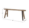 Paddock Rustic Bench, Benche by Uttermost, 50" width x 20" height x 13.5" depth thumbnail 3