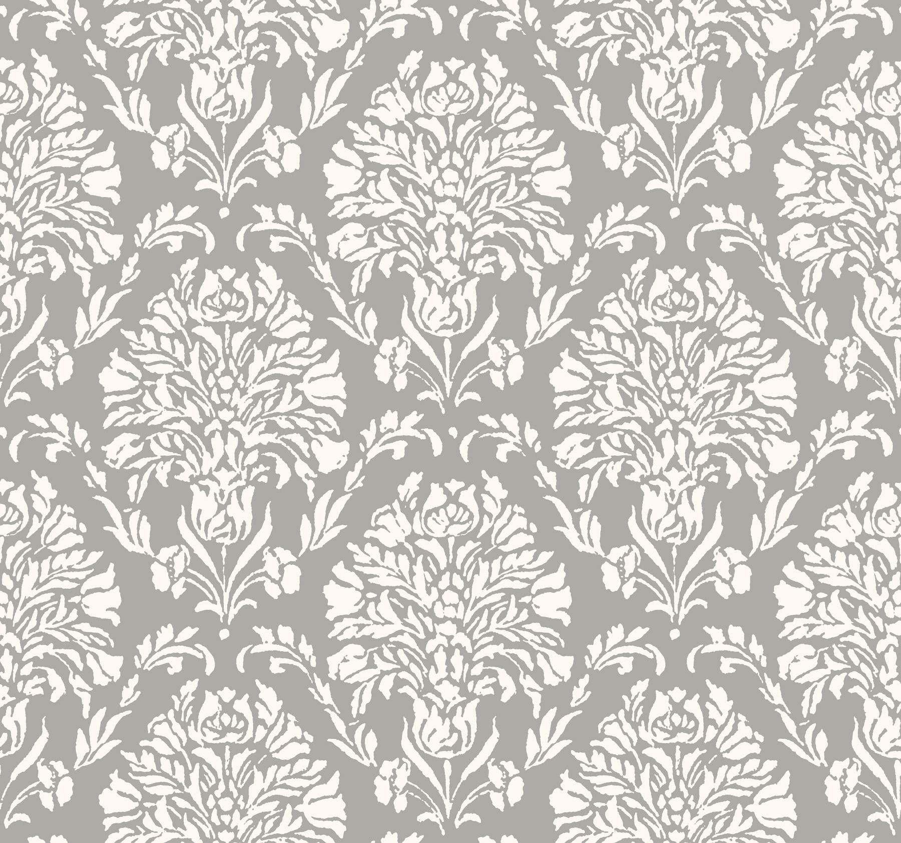 Block Print Damask Dark Grey Wallpaper Block Print Damask Dark Grey Wallpaper large image