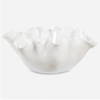 Ruffle White Bloom Bowl, Decorative Tray by Uttermost, 15.5" width x 7" height x 14" depth thumbnail 1