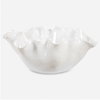Ruffle White Bloom Bowl, Decorative Tray by Uttermost, 15.5" width x 7" height x 14" depth thumbnail 1