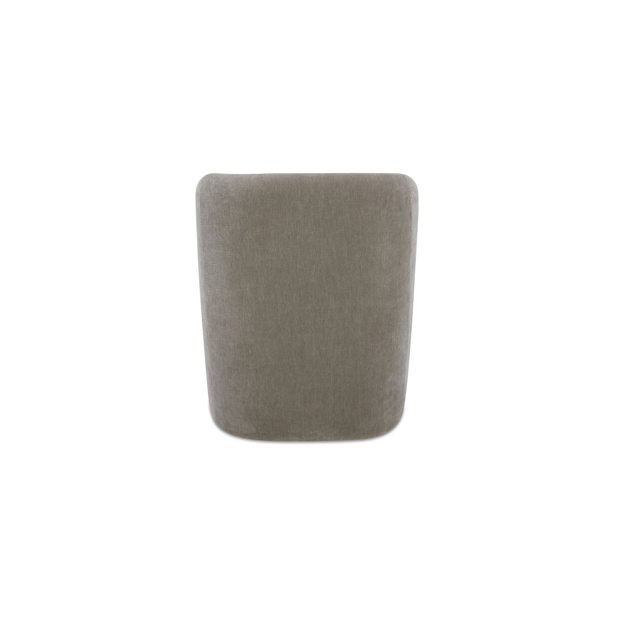 Sandy Rolling Dining Chair Taupe, by Moe's Home, 26" width x 32" height x 26.5" depth View 4