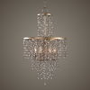Valka 6 Light Crystal Chandelier, Ceiling Light by Uttermost, 19.25" width x 33.5" height x 19.25" diameter thumbnail 2