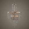 Valka 6 Light Crystal Chandelier, by Uttermost, 1'7.25" width x 2'9.5" height x 1'7.25" diameter thumbnail 2