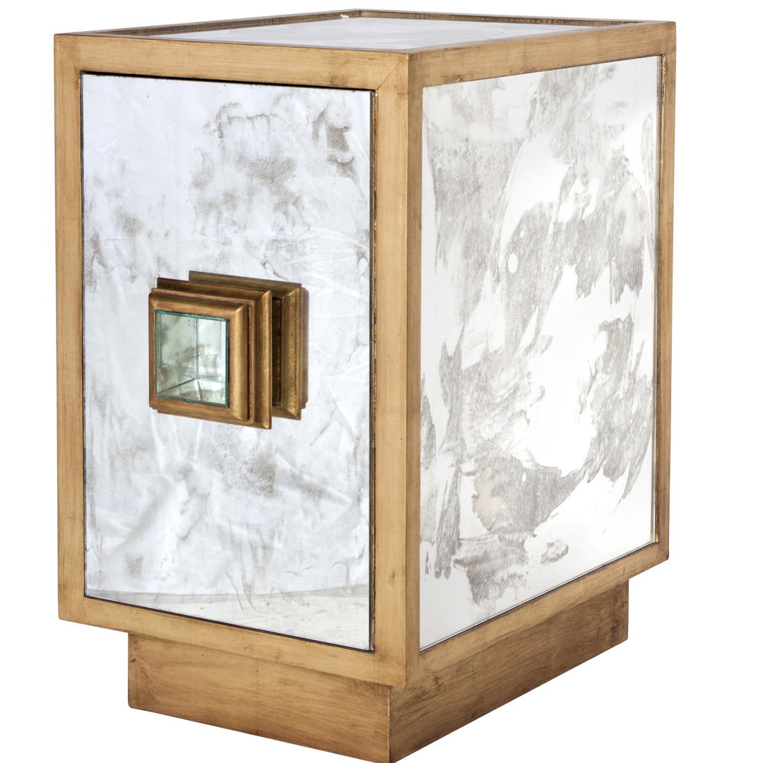Savannah End Table, Side & End Table by Worlds Away, 17" width x 28" height x 22" depth View 3