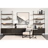 Grace 37.5L x 20W x 82H Two-Toned Brown Wood Three Shelf Shelving Unit thumbnail 1