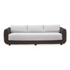 Soma Outdoor Sofa Dark Brown, Sofas & Sectional by Moe's Home, 100" width x 26" height x 35" depth thumbnail 1