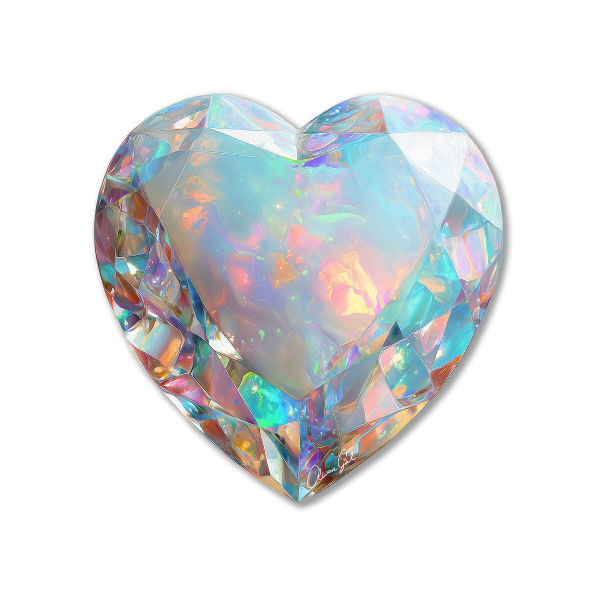 Opalescent Heart (No Embellishment), by Oliver Gal,  24 View 1