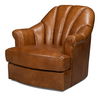 Scoth Swivel Chair In Distilled Lthr,Brn thumbnail 0