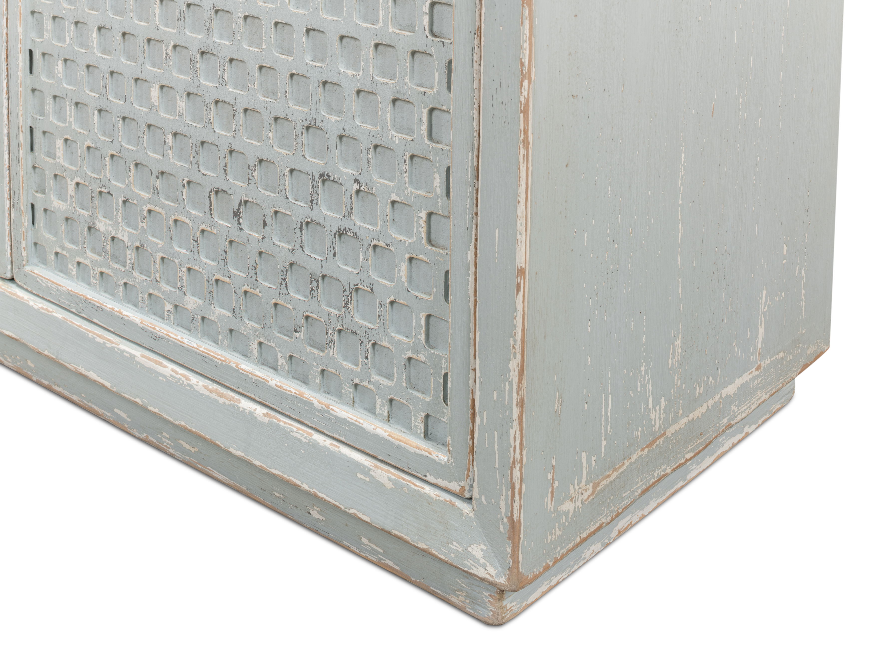 Honeycomb Front Sideboard, Cabinets & Sideboard by Sarreid, 67" length x 18" width x 35" height View 7