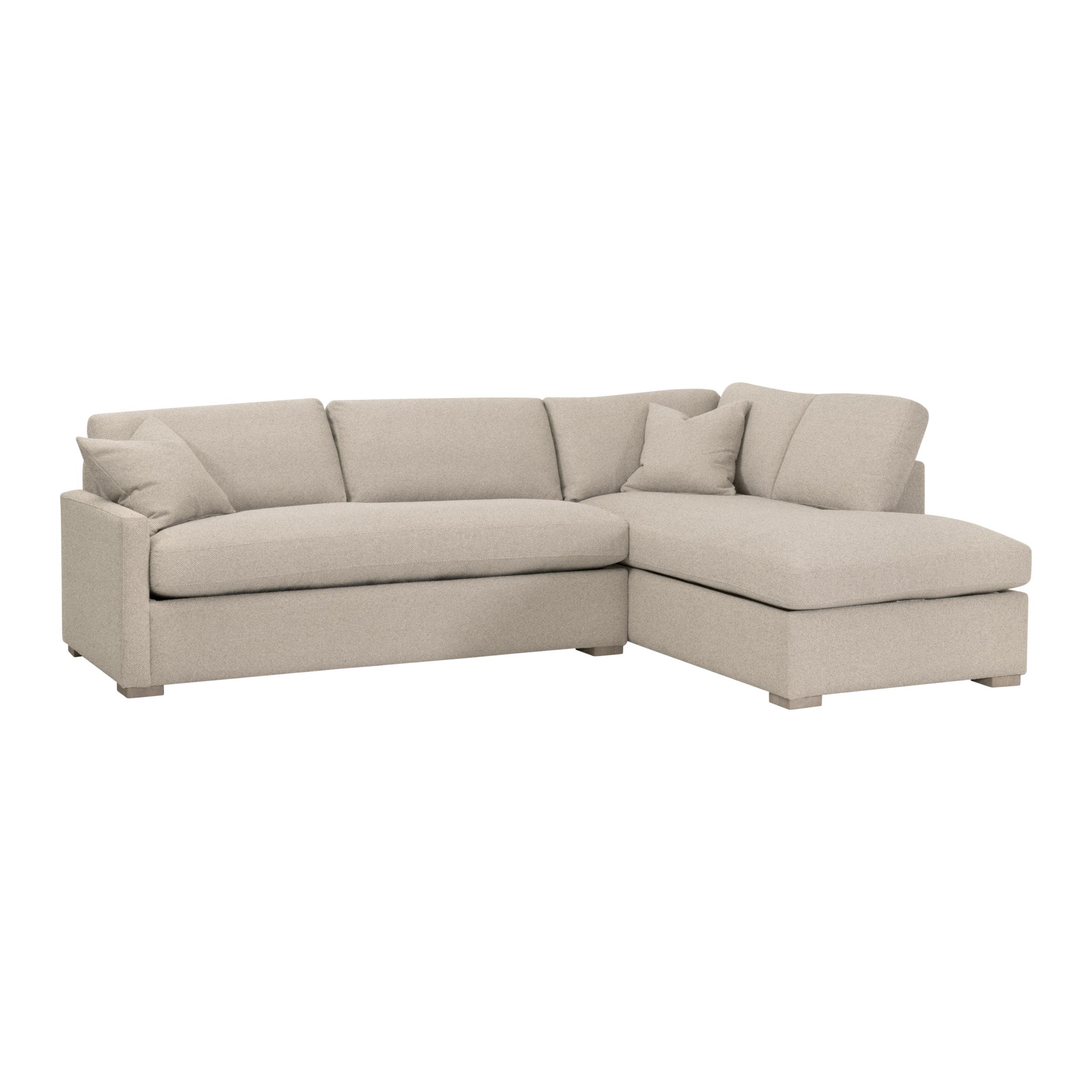 Clara 112' Slim Arm Sleeper Queen RF Sectional, Seating by Essentials for Living, 112" width x 37.5" height x 81" depth View 6