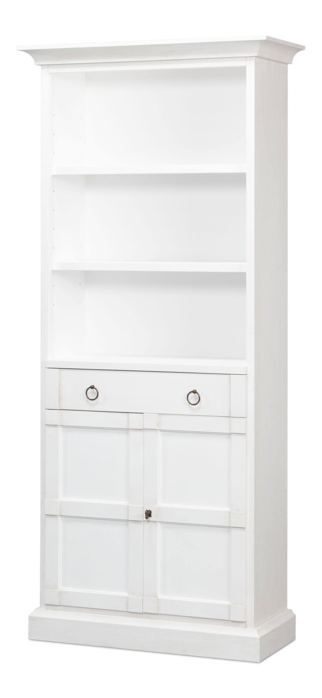 Bookcase With Doors, Cortina White large image 