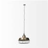Tahla 14x 14.5 Gold Toned Metal Cage Pendant Light, by Mercana, 14" length x 14" width x 14.5" height thumbnail 3