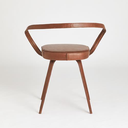 All Leather Chair, Seating by Global Views, 29" length x 18" width x 30.75" height View 3