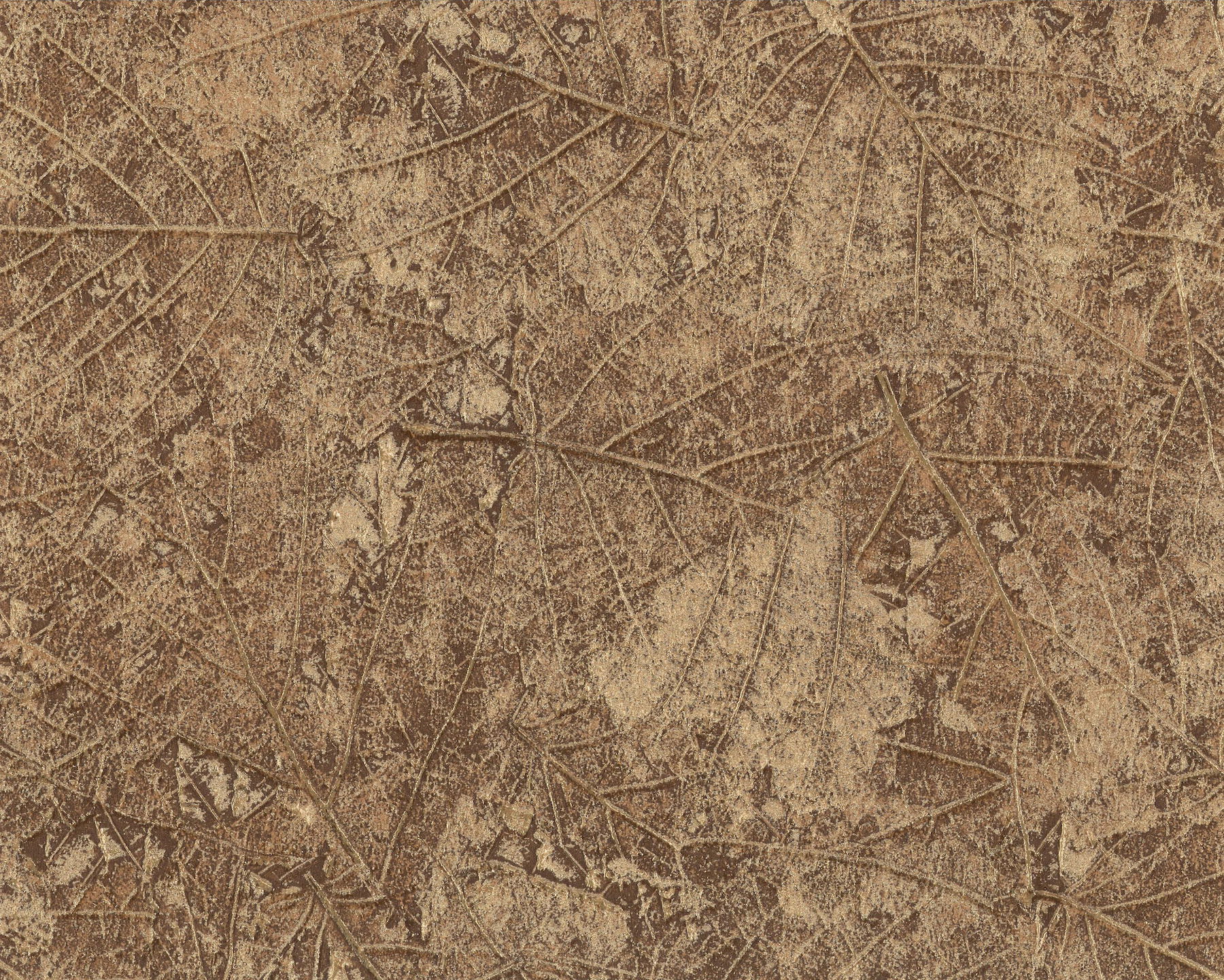 Tossed Leaves Brown Wallpaper large image 