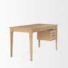 Tino Light Brown Oak Wood with 4 Drawers Desk, by Mercana, 55.12" length x 26.77" width x 29.92" height thumbnail 7