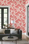 Brushstroke Floral Coral Wallpaper thumbnail 2