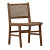 Dallas Outdoor Armless Dining Chair Light Brown, by Dovetail, 19.88" width x 33.66" height x 23.5" depth thumbnail 1