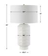 Window Pane White Table Lamp, by Uttermost, 17" width x 28" height x 17" depth thumbnail 3