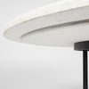 Tanner II 48' Round White Marble Top Black Metal Base Dining Table, by Mercana, 48" length x 48" width x 30" height thumbnail 7