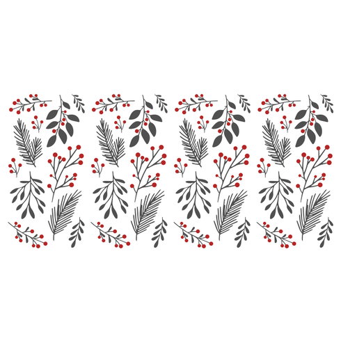 Holly Berries & Twigs Wall Decals