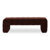 Verity Bench Warm Brown, Benche by Moe's Home, 60" width x 18" height x 20" depth thumbnail 1