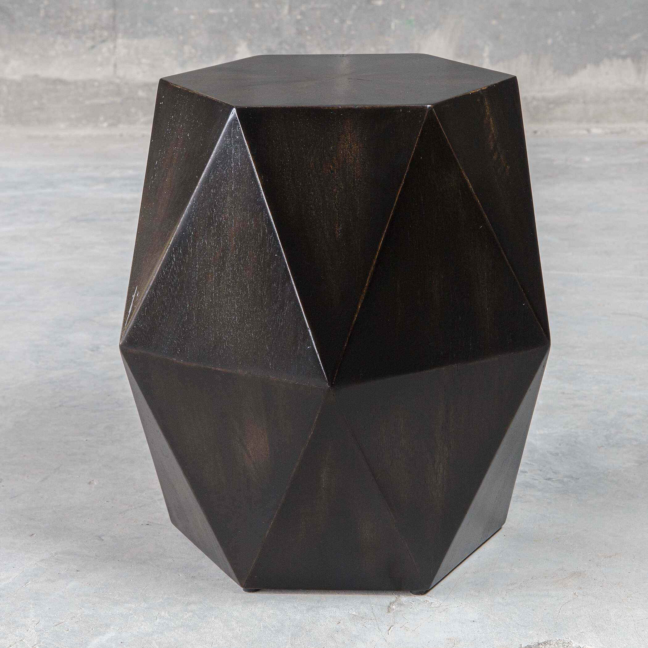 Volker Black Geometric Accent Table Volker Black Geometric Accent Table large image
