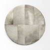 Zahavi 36' Gray Hair-On-hide with Metal Base Ottoman, by Mercana, 36" length x 36" width x 16" height thumbnail 7