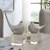 Better Together Bird Sculptures Set/2, Figurines & Statue by Uttermost, 3.87" width x 10.5" height x 7" depth thumbnail 3