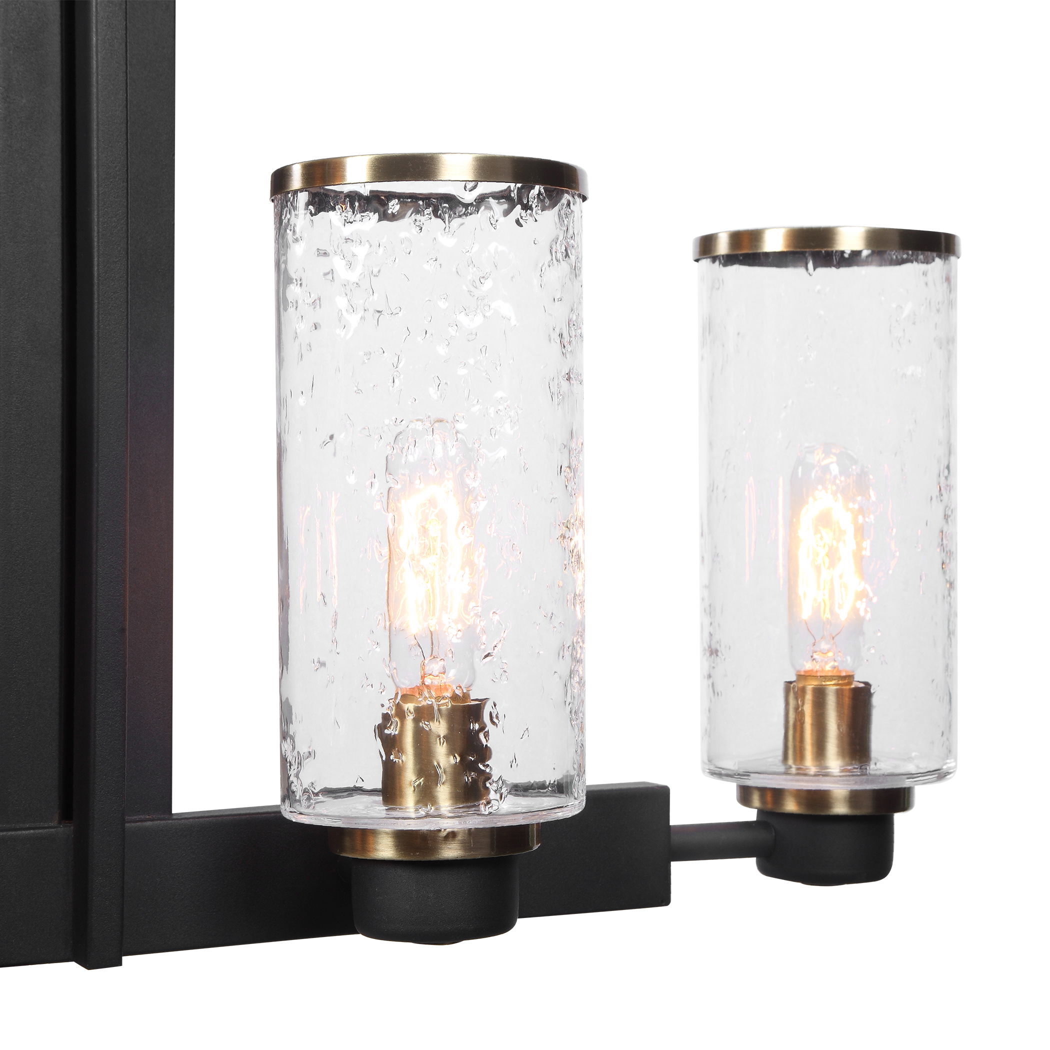 Jarsdel 6 Light Industrial Island Light, Ceiling Light by Uttermost, 44.5" width x 25" height x 11.5" depth View 7