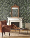 Cornflower Black & Green Wallpaper, by York Wall, 27' length x 2'3" width x 0.02" depth thumbnail 2