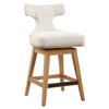 Klismos Off-White Fabric Counter Stool, Counter & Bar Stool by Uttermost, 20" width x 38.25" height x 21.5" depth thumbnail 5