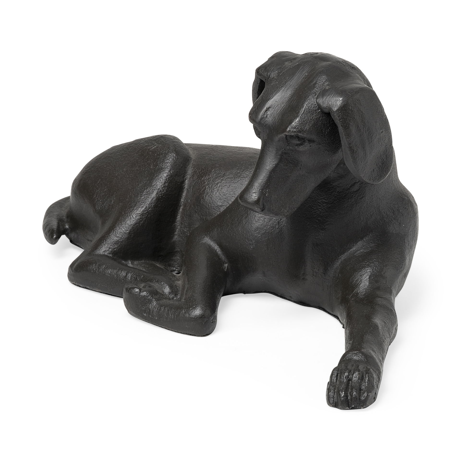 Czar 11L x 7W Black Metal Labrador Retriever large image 