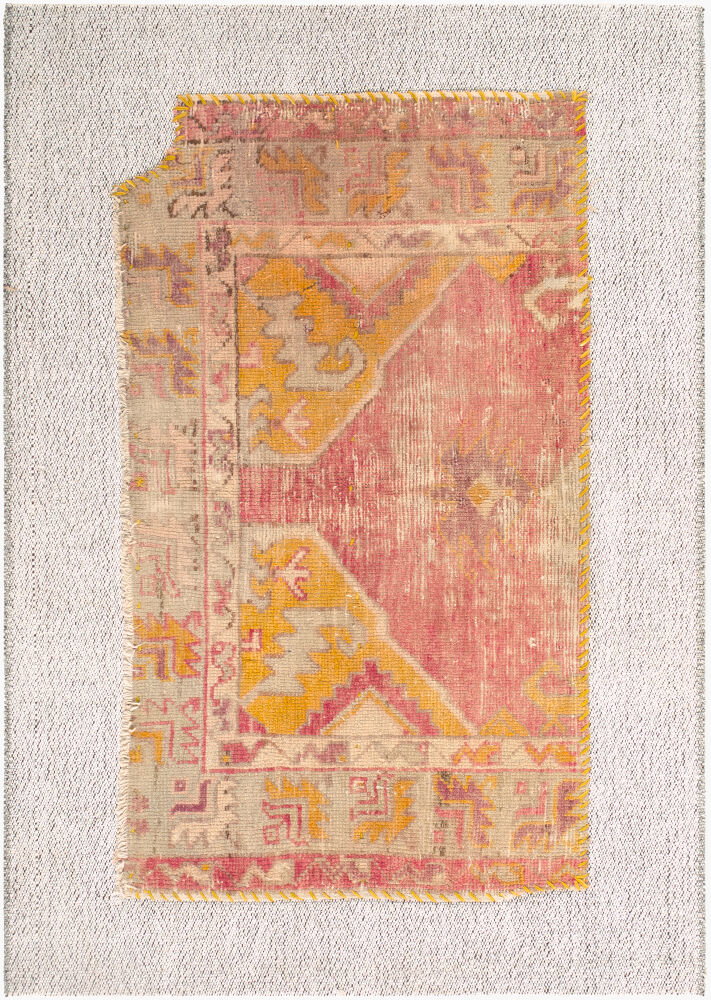 Antique One of a Kind Handmade Rug, by Surya, 4' length x 2'9" width