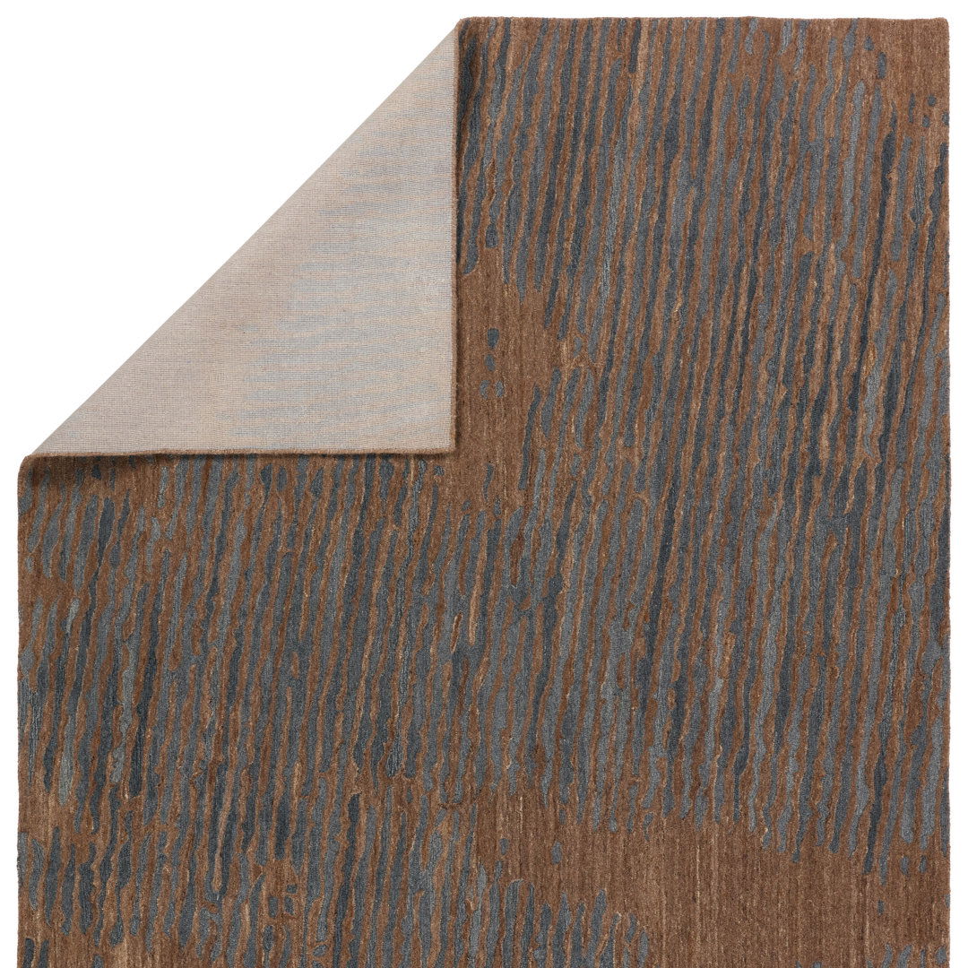 Verde Home By Jaipur Living Stockholm PVH16 Handmade Abstract Brown and Slate Area Rug (10'x14') large image 