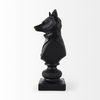 Murray  Black Painted Resin Fox in a Suit Bust thumbnail 3