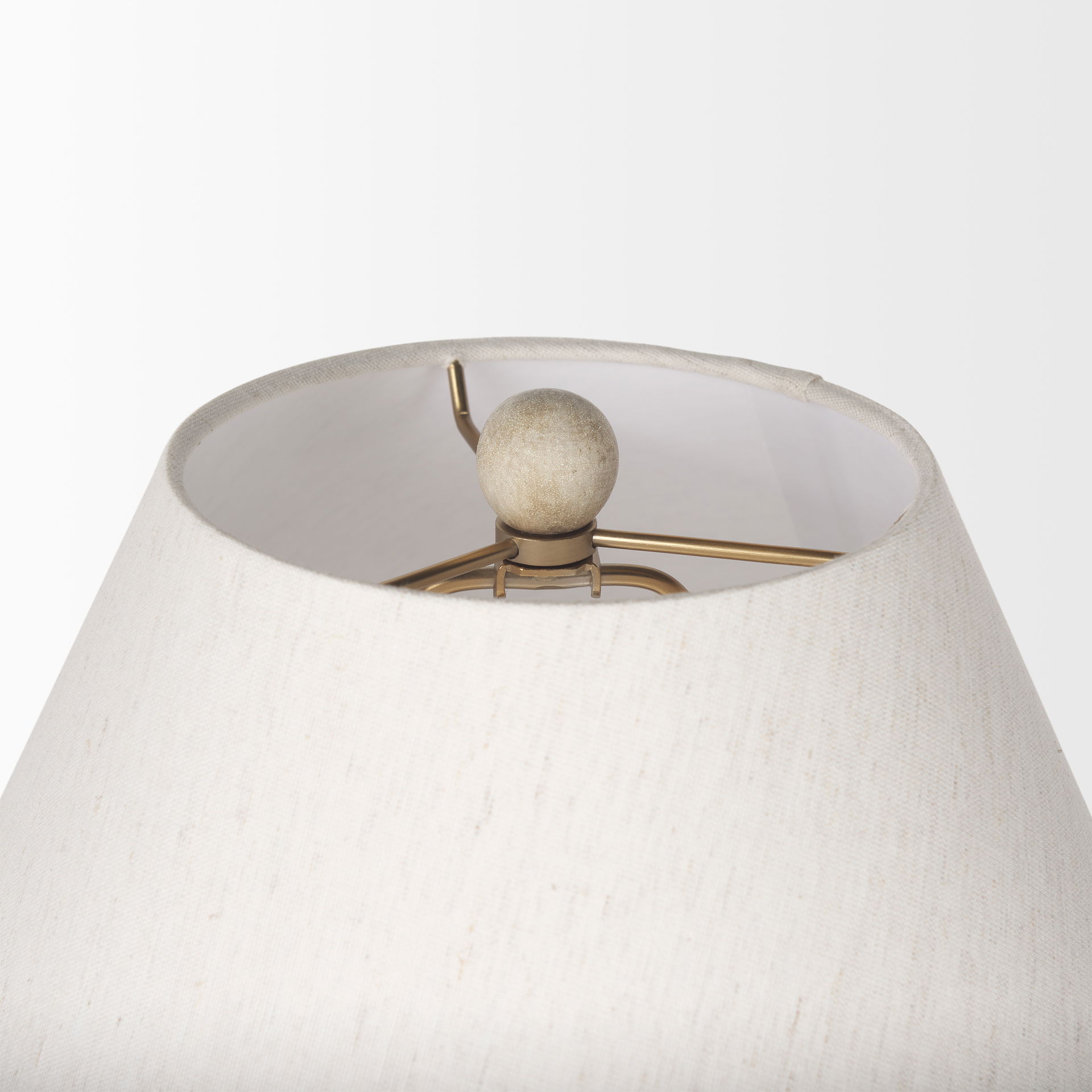 Marvin Taupe Ceramic Table Lamp large image 