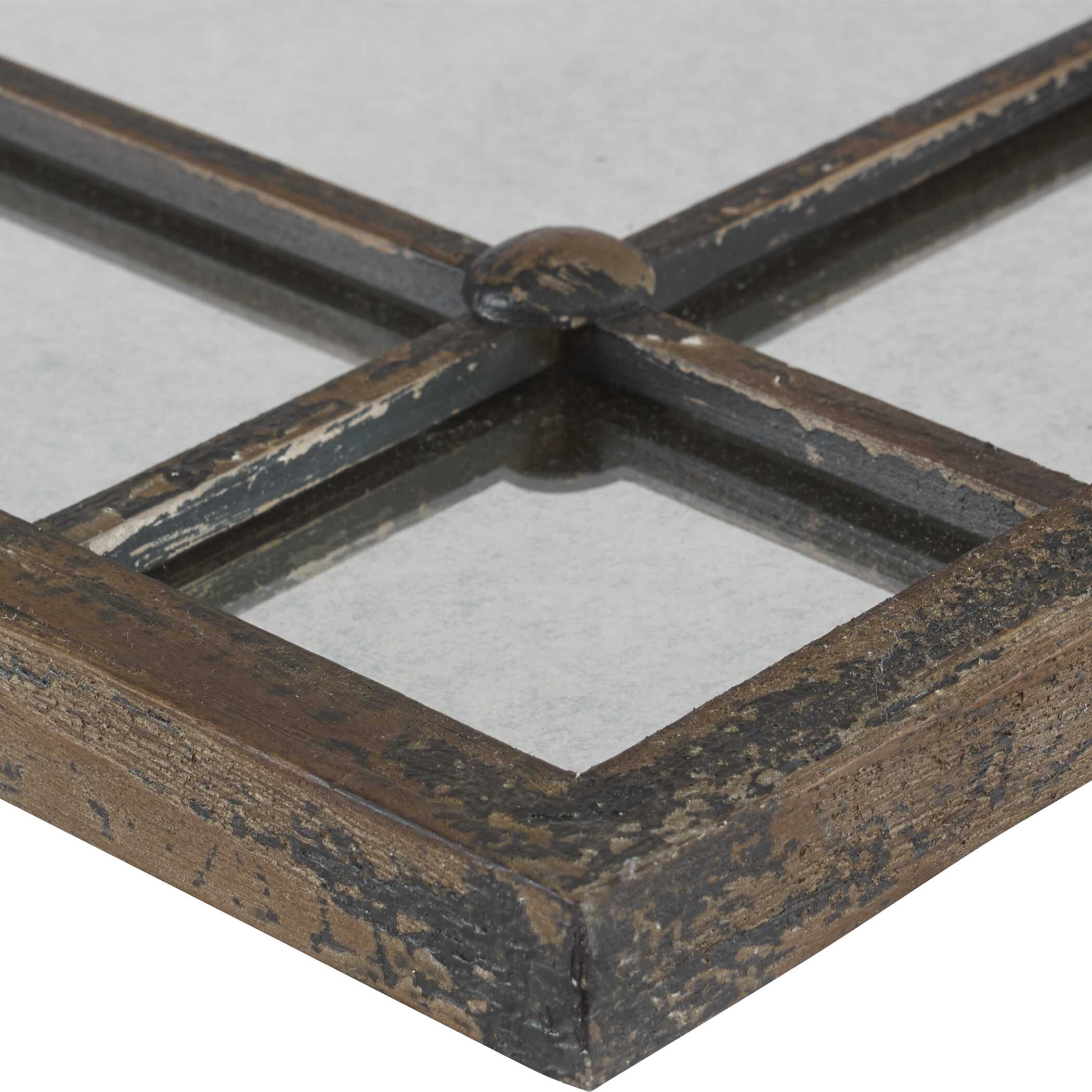 Saragano Square Mirrors Set/2, by Uttermost, 19" width x 19" height x 1" depth View 4