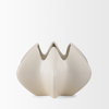 Ulrich Sculptural Cream Glazed Ceramic Vase, by Mercana, 13.98" length x 13.78" width x 8.86" height thumbnail 6