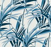 Tropical Paradise Blue & White Wallpaper thumbnail 0