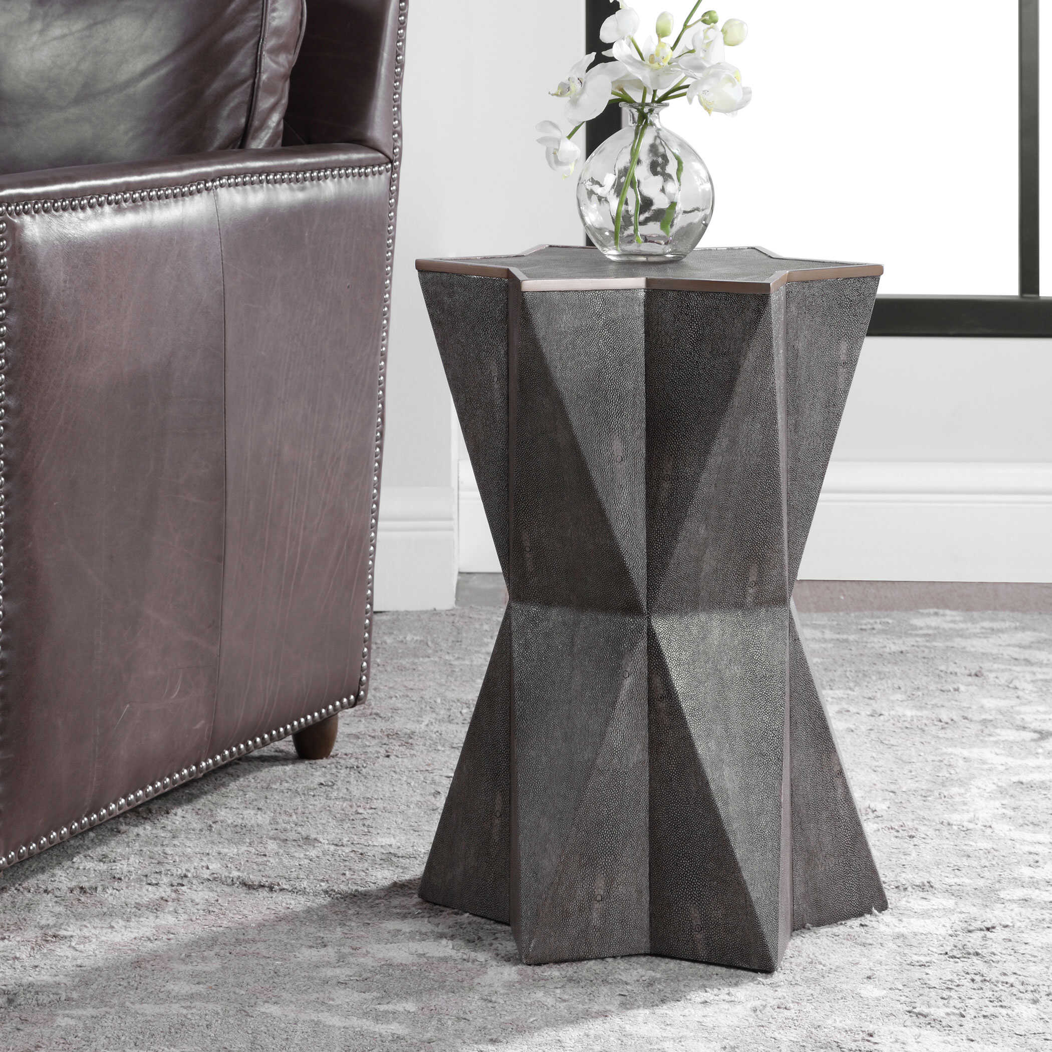 Capella Gray Accent Table large image 