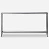 Hayley Silver Console Table, Furniture by Uttermost, 60" width x 31" height x 10" depth thumbnail 1