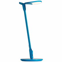 Online Designer Bedroom Koncept Splitty 17" Matte Pacific Blue Modern LED USB Desk Lamp