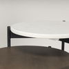Larkin Marble & Dark Brown Wood Tabletop Nesting End/Side Tables thumbnail 6