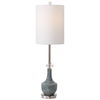 Piers Mottled Blue Buffet Lamp, by Uttermost, 10" width x 33.25" height x 10" depth thumbnail 1