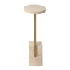 Feranno Travertine Accent Table, Furniture by Uttermost, 12" width x 22" height x 8" depth thumbnail 7