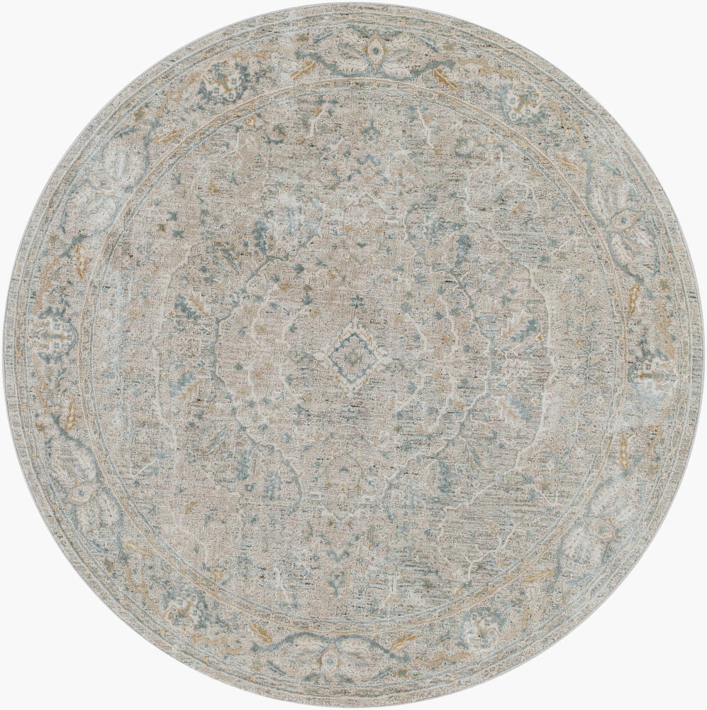 Brunswick Machine Woven Rug, by Surya, 5'2.99" length x 5'2.99" width